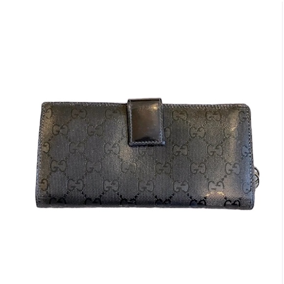 Authentic Gucci GG Imprime Coated Canvas Wallet - Picture 2 of 9